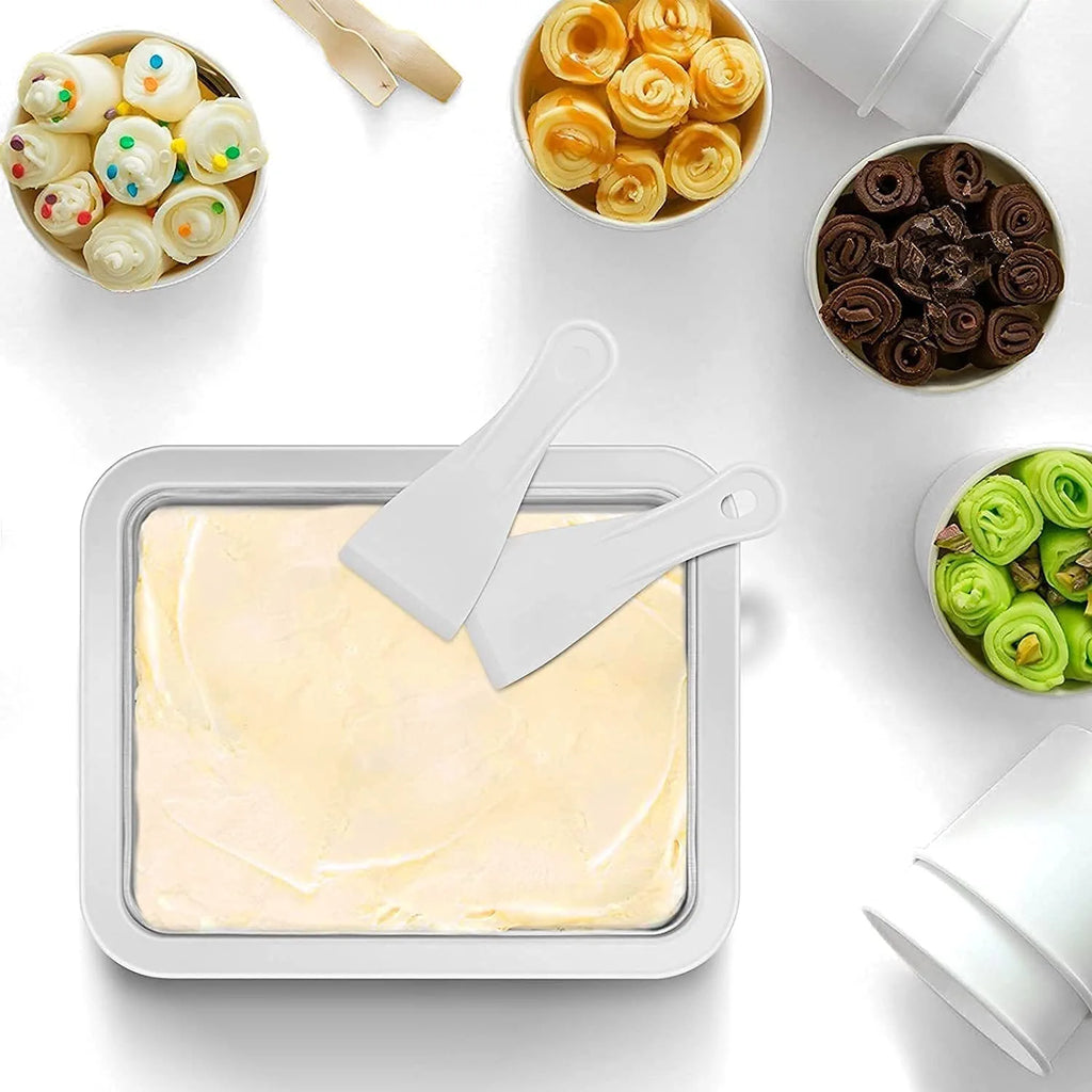 Ice Cream Roll Maker with 2 Spatulas Y6621