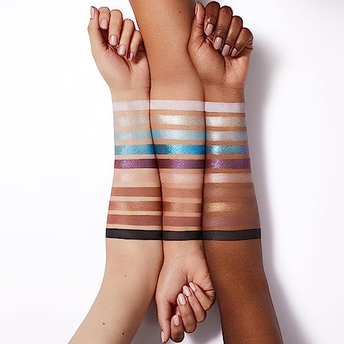 Ten Ultra-pigmented Blue & Purple Metallic Eyeshadow Palette L553202