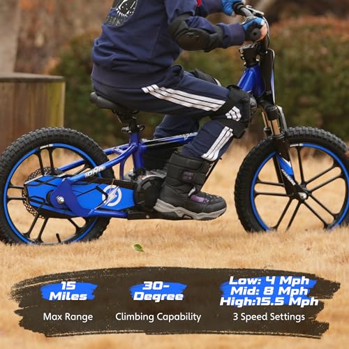 Electric Dirt Bike with 170W Motor, Aluminum Frame, 24V Detachable Battery, 12IN Knobby Tires K561461