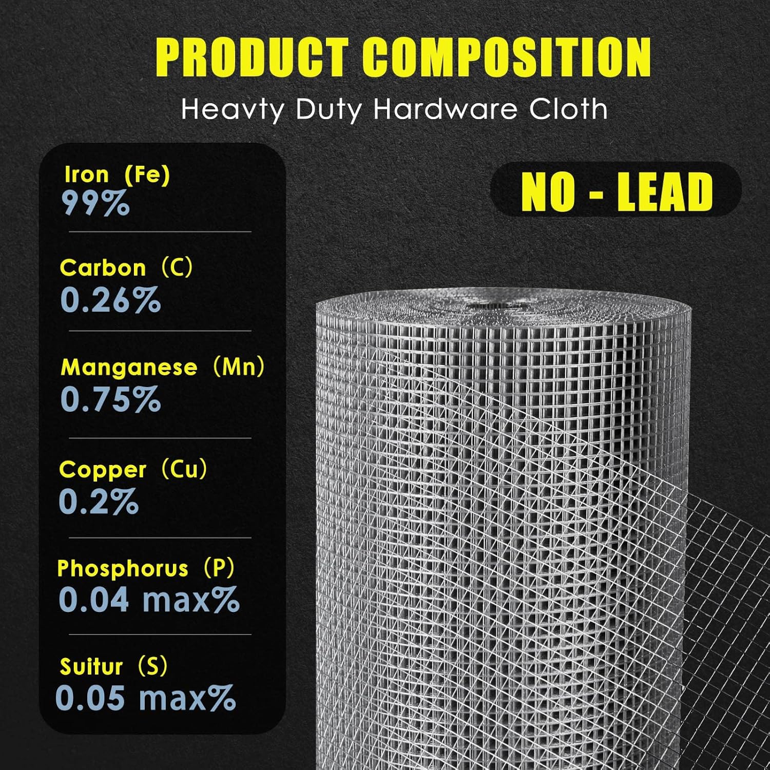 Galvanized 1/2 inch Mesh 19 Gauge Wire Roll O706897