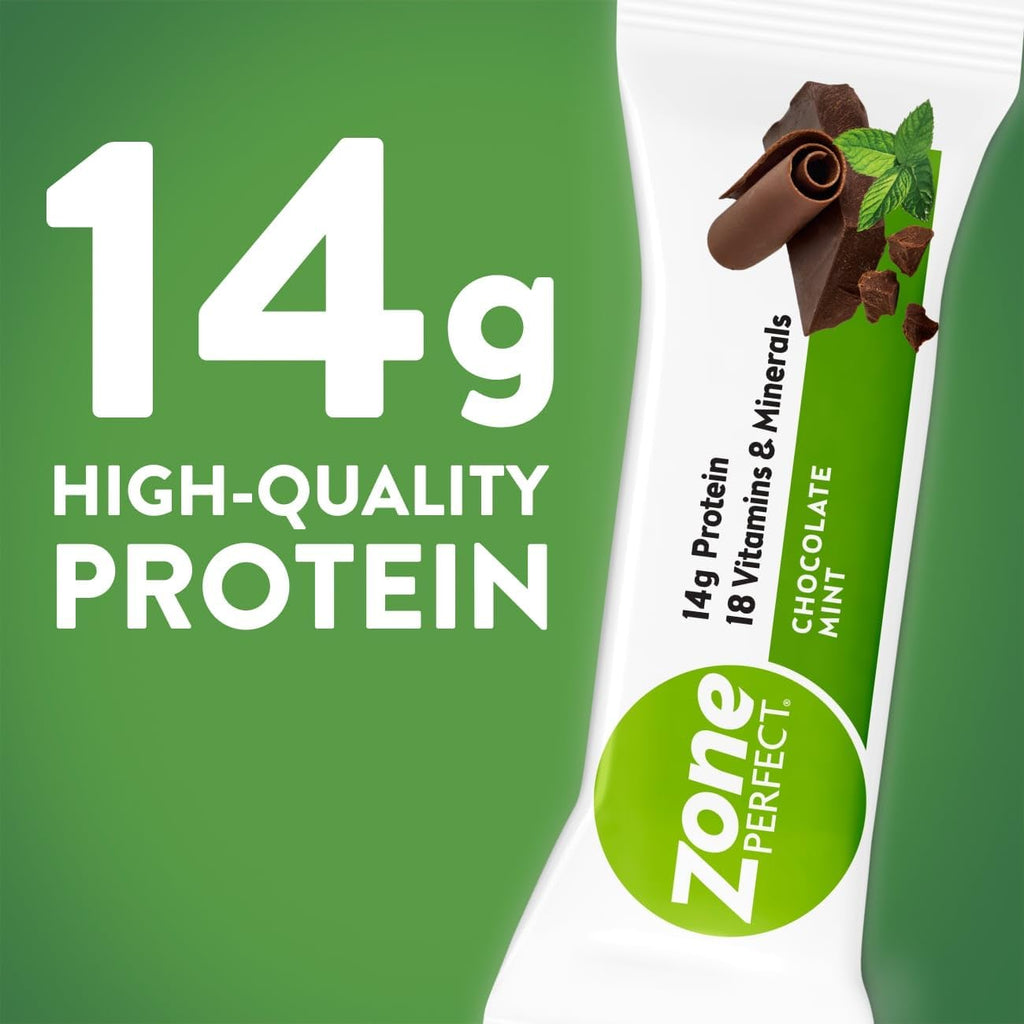 Chocolate Mint 1.76 oz Nutrition Bars 12 Count Boxes Pack of 2 Q9088