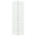 24 in. x 80 in. White Painted Molded Composite MDF Closet Bi-Fold Door M328599