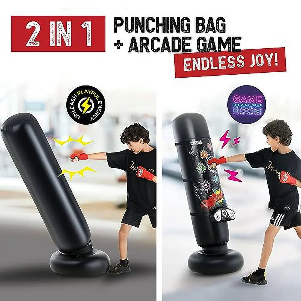 Punching Bag with Electronic Memory Game & Music Mat with Lights & Sounds O864974