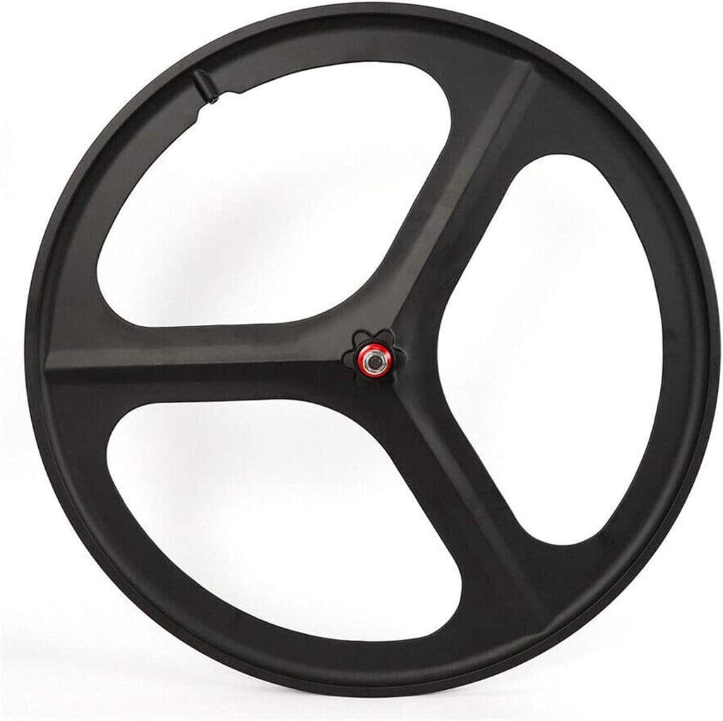 700C 3 Spoke Fixed Gear Bicycle Wheelset White S25701