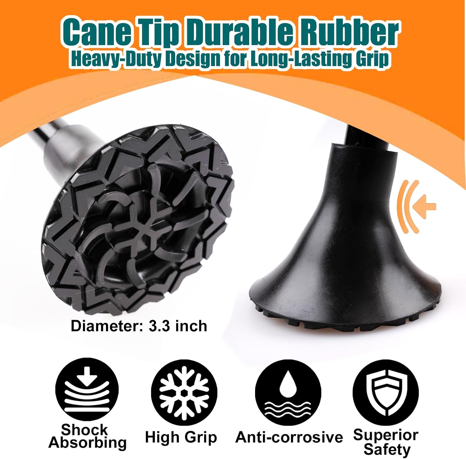 Foldable Lightweight Walking Cane with Light R362294