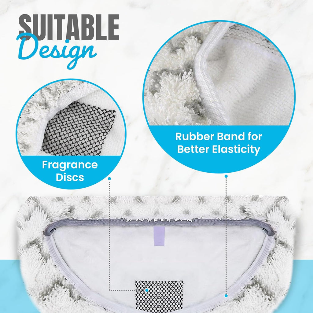 6 Pack Reusable Steam Mop Replacement Pads H817177