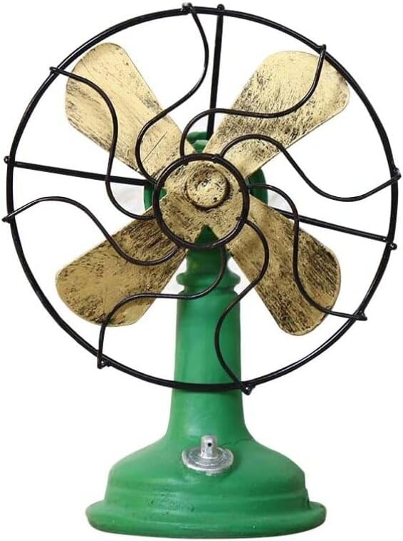 Green Plastic Oscillating Standing Fan M736779