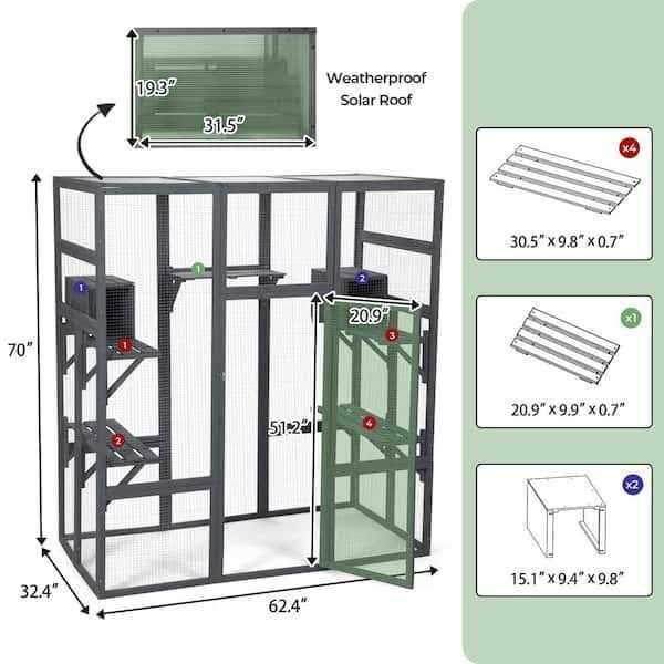 Large Catio Cat Enclosure Playpen S3368