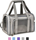 Grey Soft Sided Pet Carrier S7732