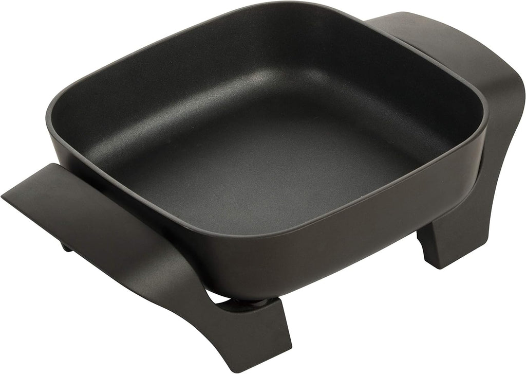 8-Inch Nonstick Electric Skillet With Glass Lid, Black R327252