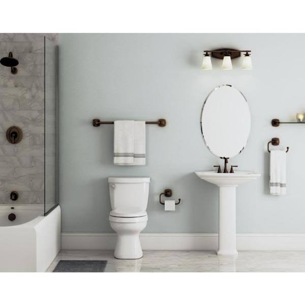 Tuscan Bronze 8 in. Widespread 2-Handle Bathroom Faucet E460
