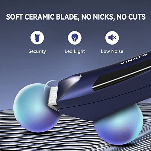 Waterproof Electric Body Hair Trimmer with Ceramic Blade B7520