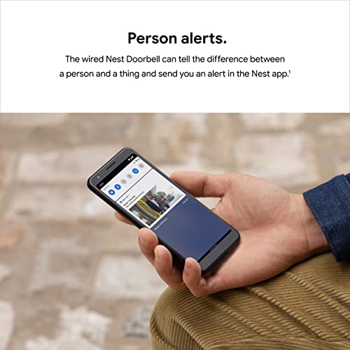 Video Doorbell with HDR Video, Night Vision, and Person Alerts N14552