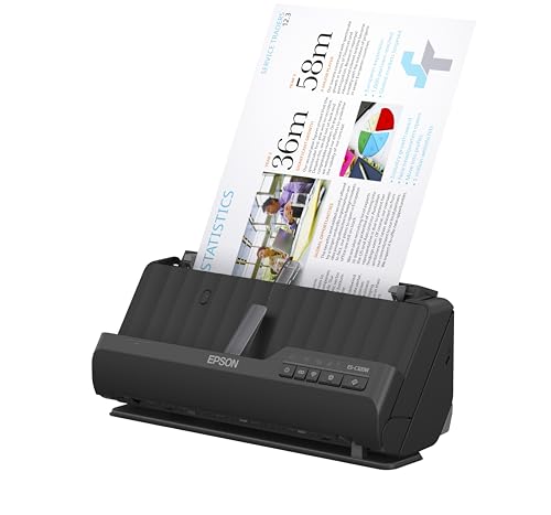 Wireless Compact Desktop Document Scanner with Auto Document Feeder D42194