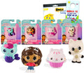 Mini Figures 4 Pack with 4 Cupcake Topper Figurines Including Gabby and More Plus Bonus Stickers J9335
