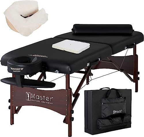30" Black Portable Massage Table W392793
