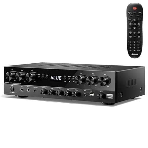 1000W Peak Power 6 Channel Audio Amplifier with Bluetooth 5.3 V2289
