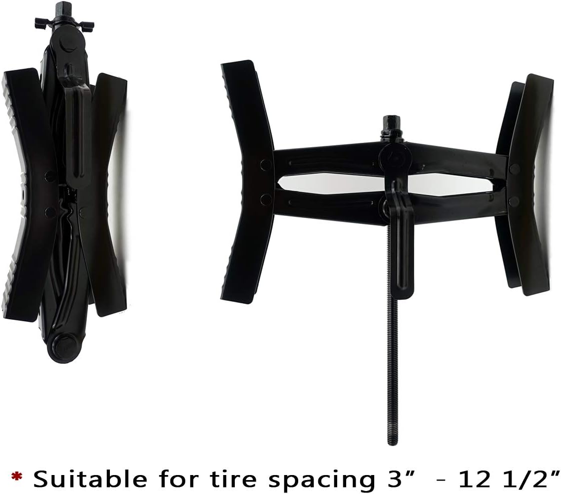 Heavy Duty RV Camper Wheel Tire Chock 2 Sets with Crank Handle V858