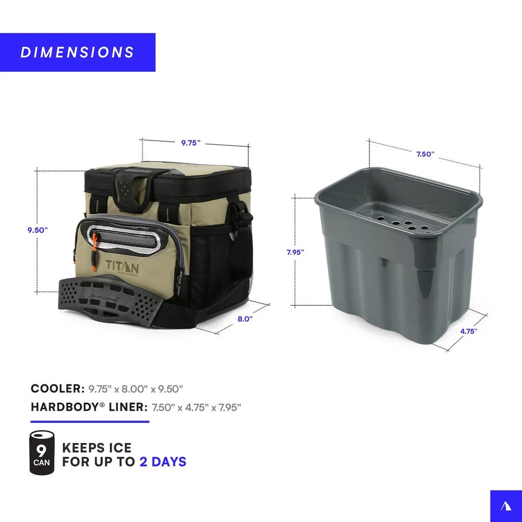 9 Can/6 Quart Zipperless HardBody Cooler Q3865