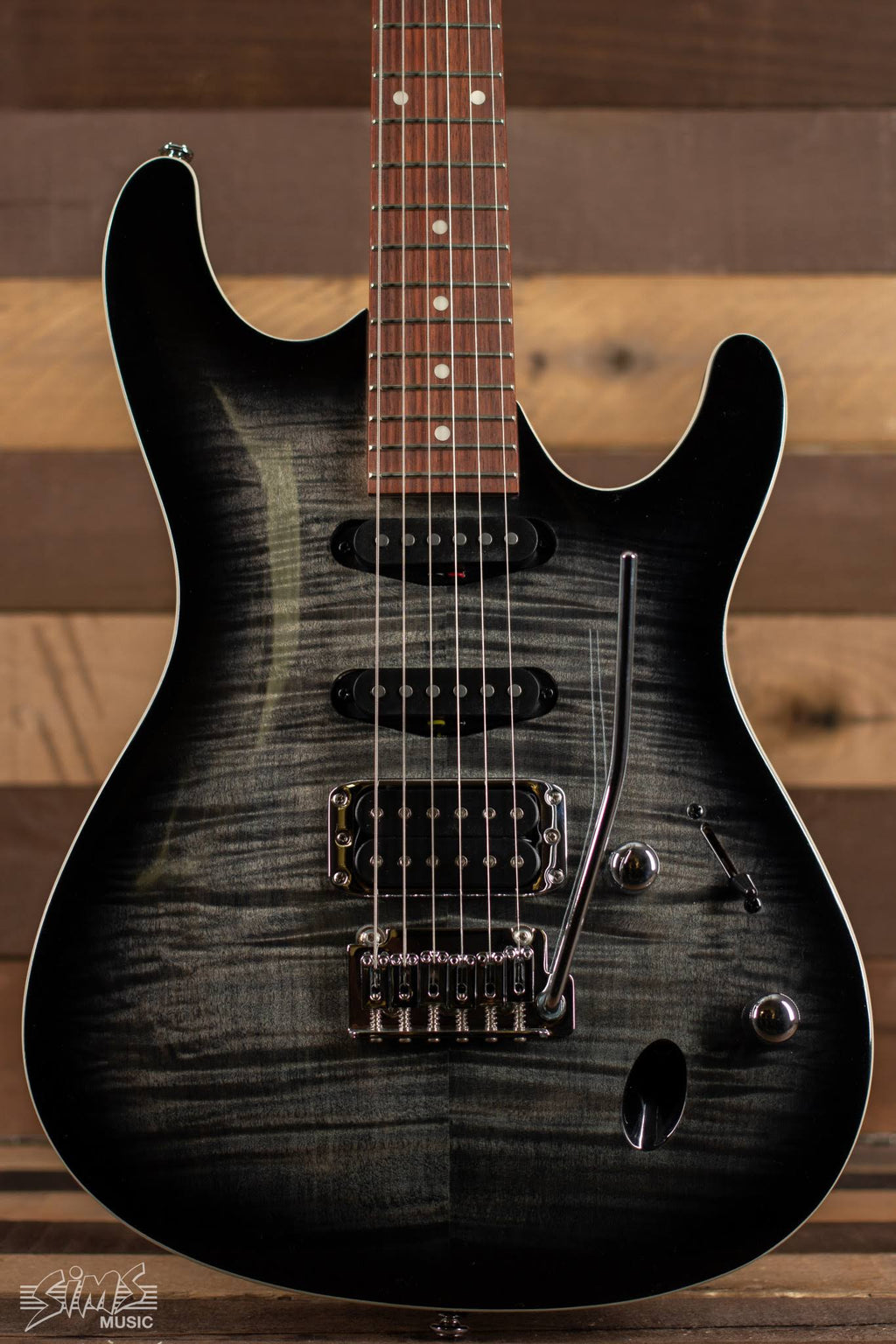 Transparent Gray Burst Electric Guitar S219
