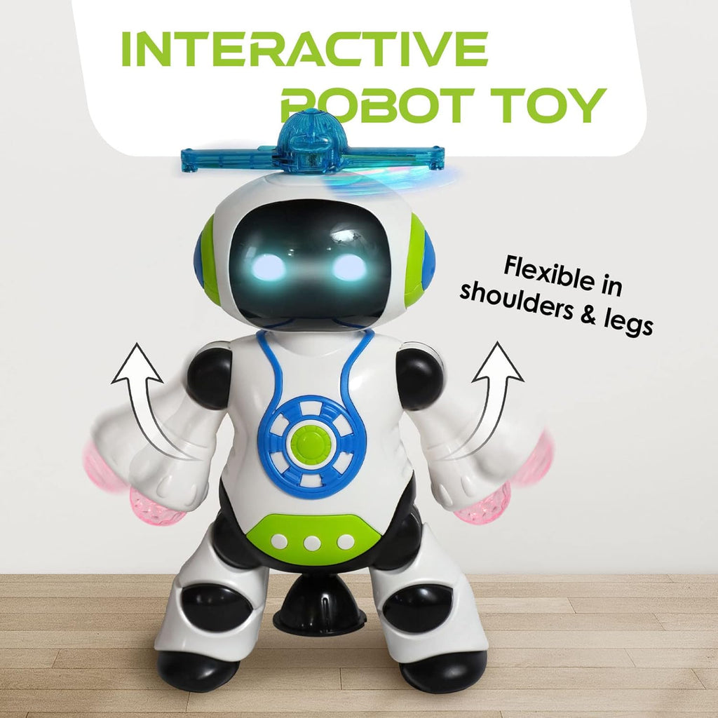 Dancing Robot Toy with LED Lighting and Music A79606