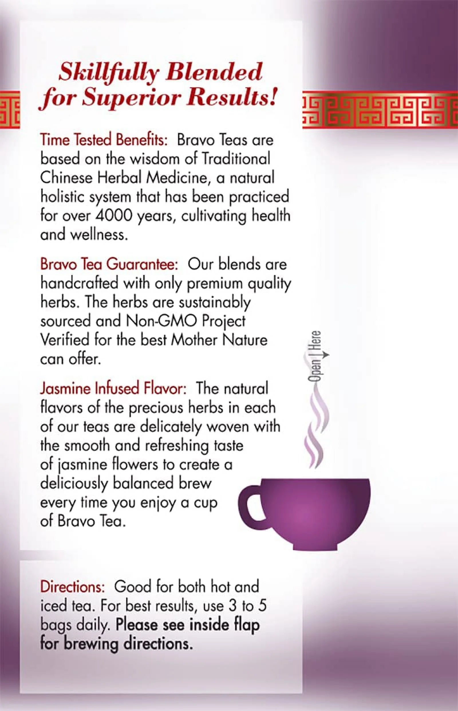 20 Tea Bags, 6 Count Herbal Tea D9864