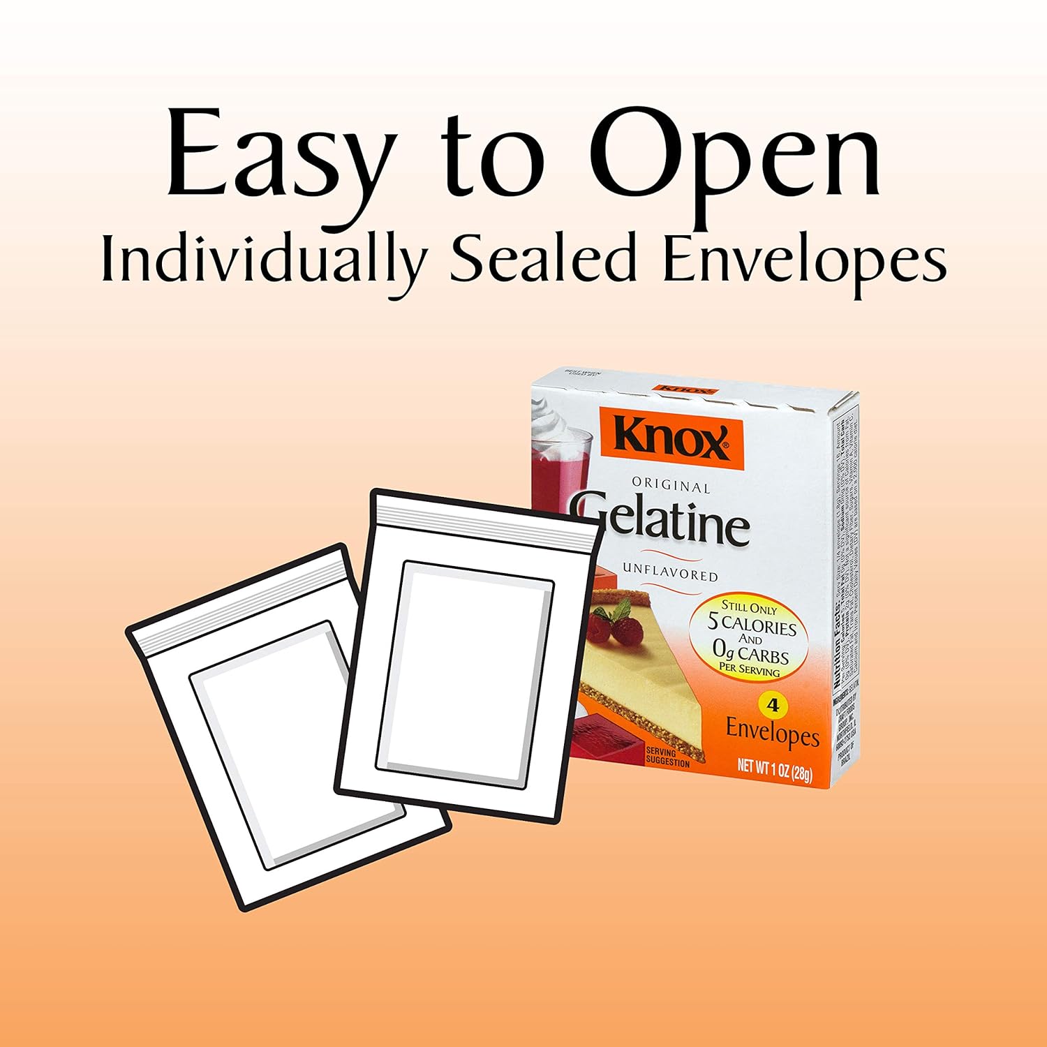 Unflavored Gelatin (4 Envelopes) R38177