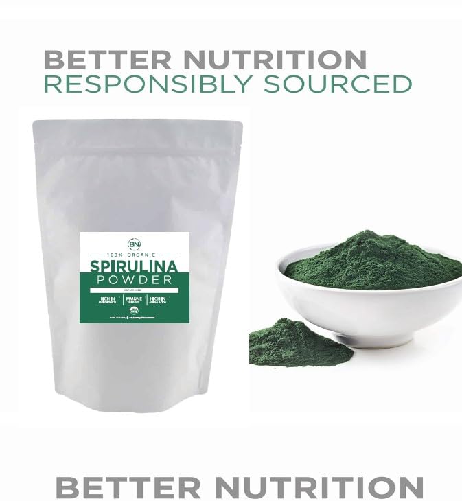 Spirulina Powder Organic 1kg 2.2lb 285 Servings 3.5g Serving Size C4062