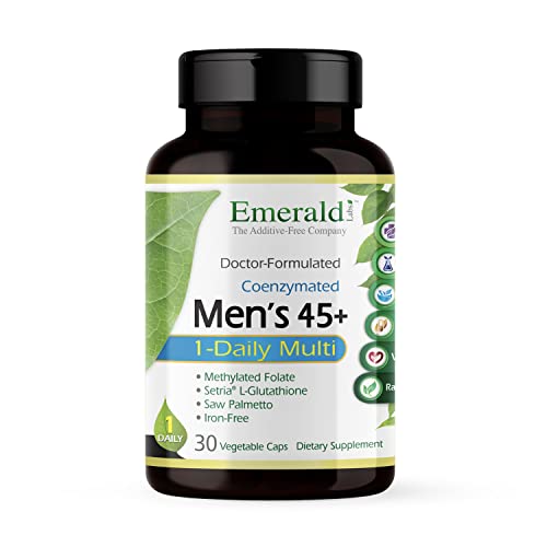 30 Vegetable Capsules Gluten-Free Men's 45+ Multi Q291090