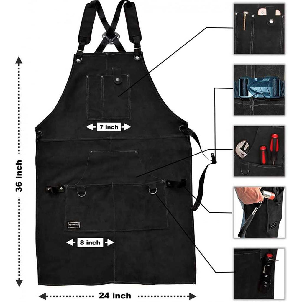 Heavy Duty Work Apron with Tool Pockets O7595