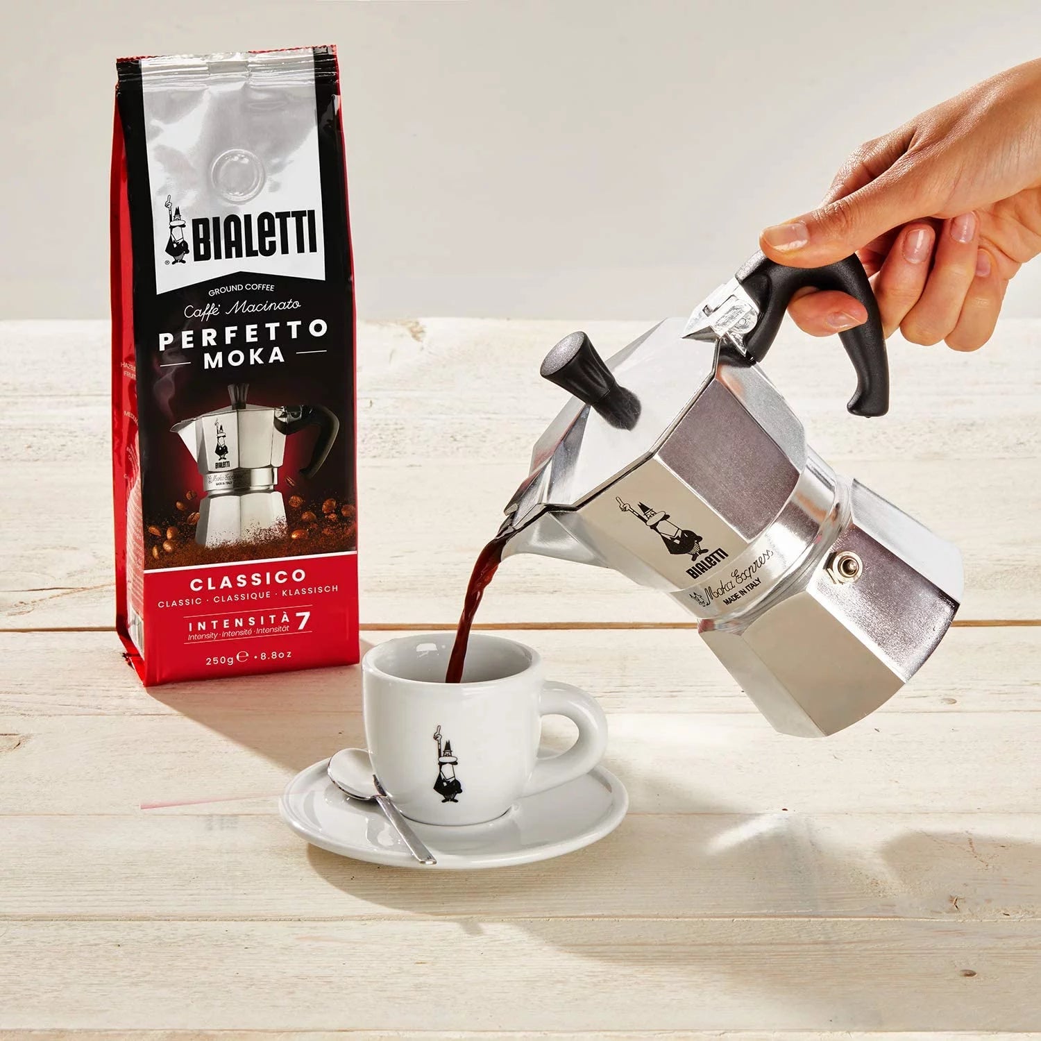 Aluminum 6 Cup Stovetop Espresso Coffee Maker G888