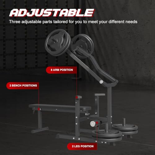 Weight Bench with 7 Adjustable Positions Flat Incline M593649