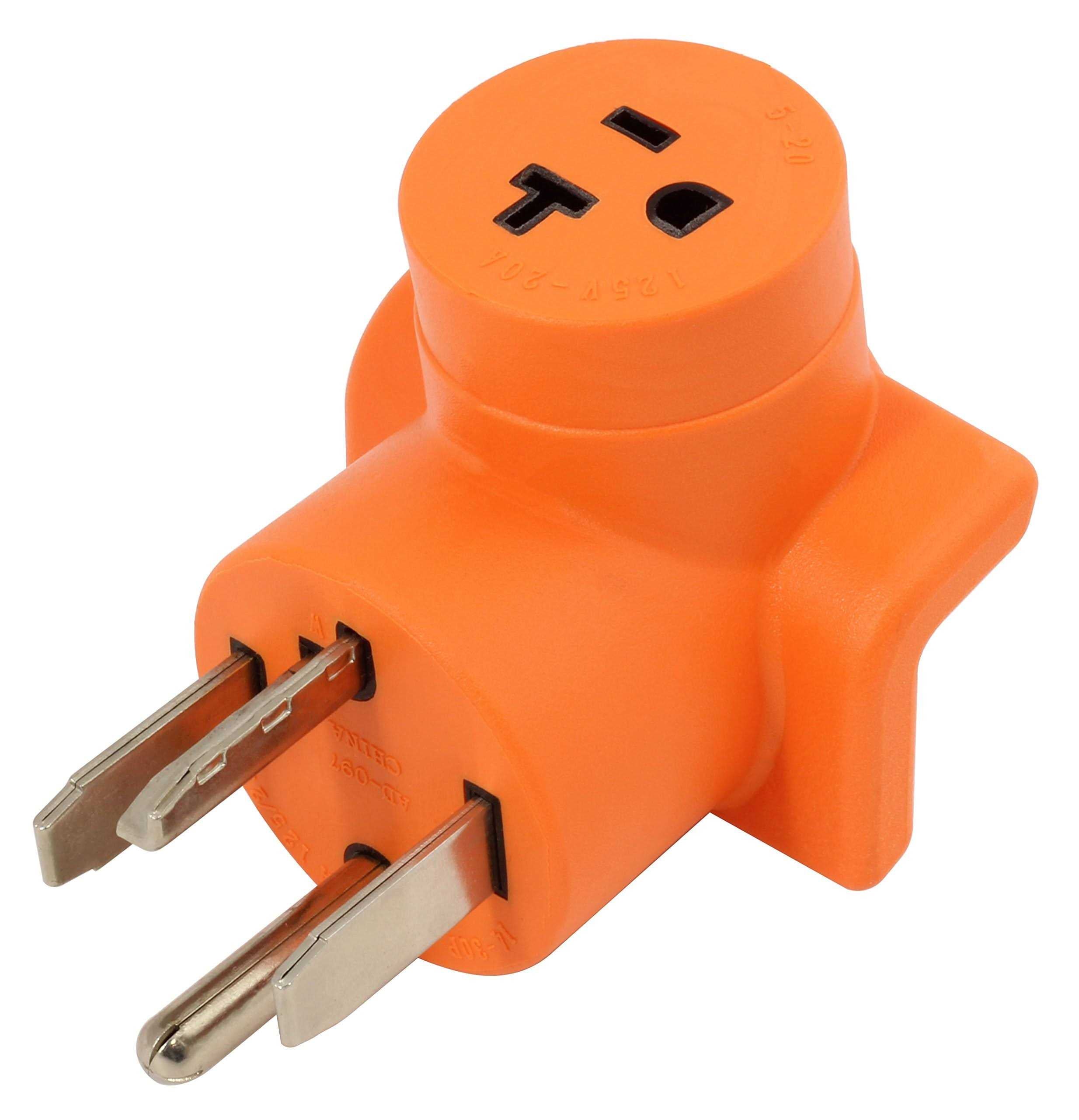 30 Amp 4-Prong Dryer Wall Outlet Adapter J57774