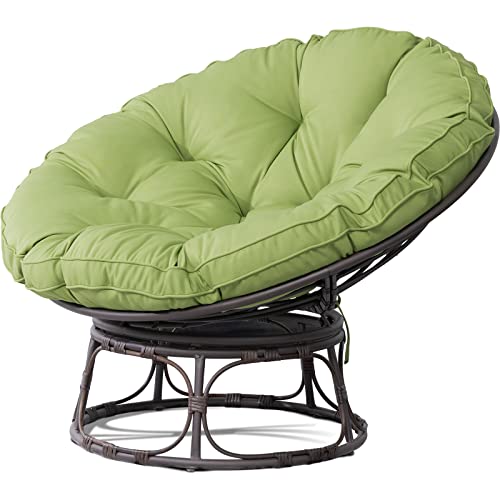 Navy Wicker Papasan Chair with Cushion and Frame X5260