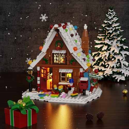 Christmas Gingerbread House Building Kit with LED Lights Q3863