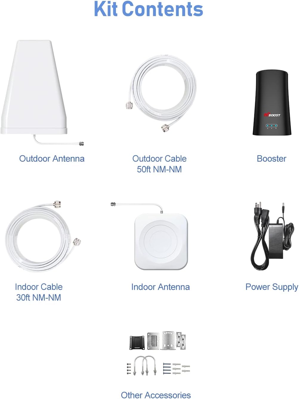 Cell Phone Signal Booster, 3,000 Sq. Ft, 5G/4G LTE U8051