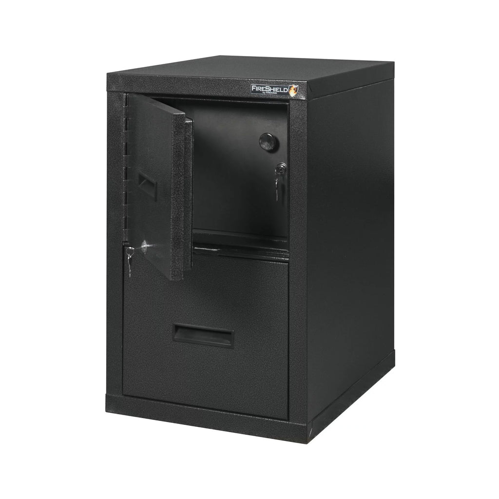 22"D Vertical 1-Drawer Metal File Cabinet And Safe C1474