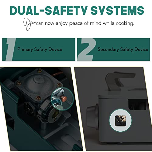 Mini Camping Stove Burner Portable Butane Stove Single Burner Camp Stove with Carrying Case O672
