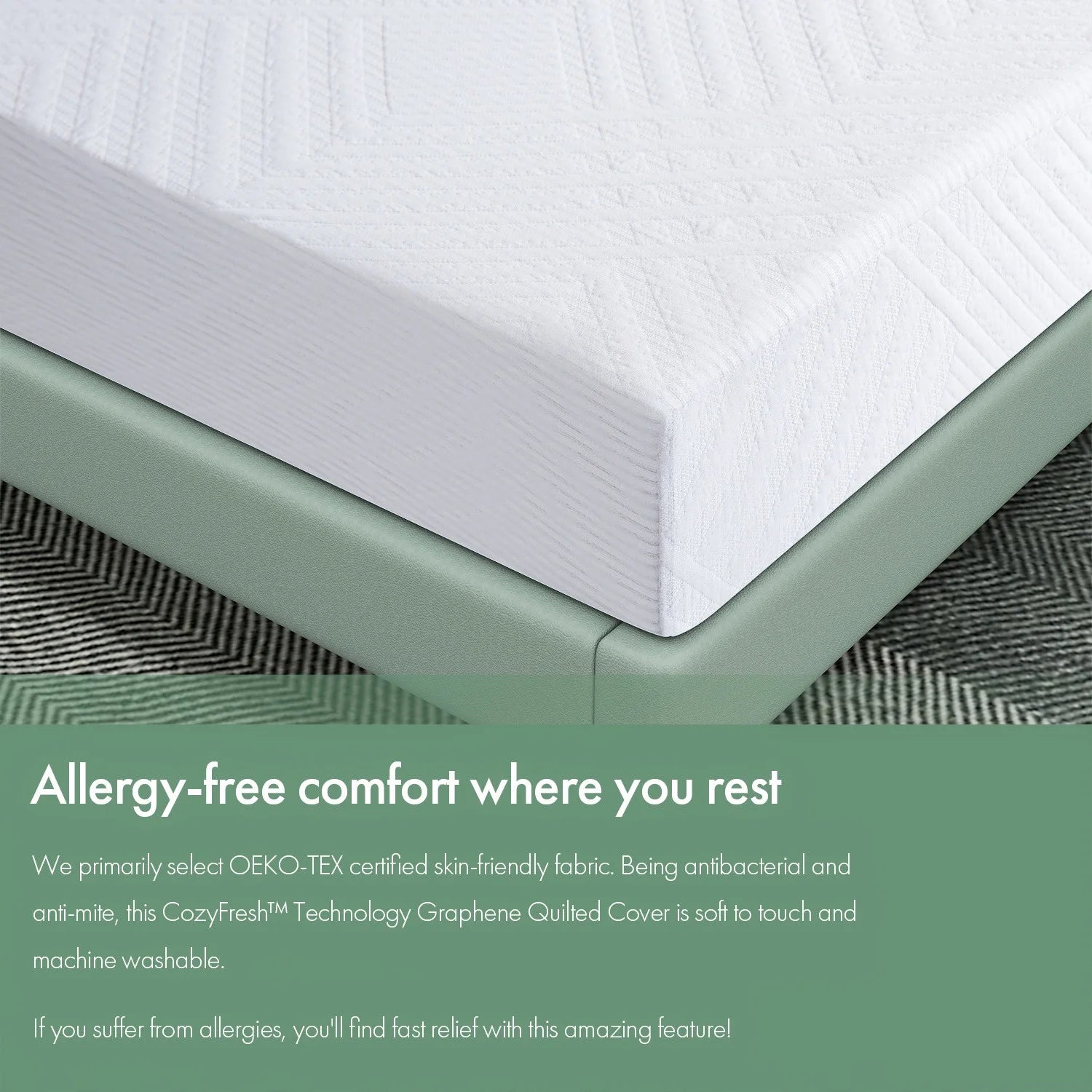 10" Cooling Gel Memory Foam Queen Mattress L50246