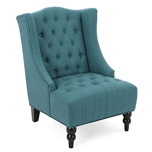 Dark Blue Fabric Club Chair N65612