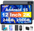 12 inch Android Tablet with Keyboard, 24GB RAM, 256GB Storage, 2K Display, 8000mAh S410310