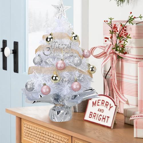 24 Inch Prelit Artificial Christmas Tree with 50 LED Lights N77416