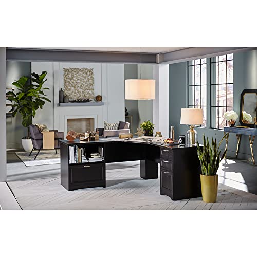 Espresso L-Shaped Corner Desk N9069