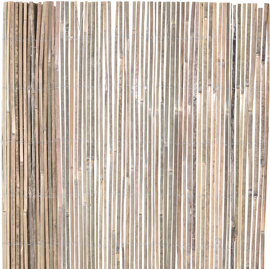 Natural Split Rolled Bamboo Fence Panel 4 ft H x 6 ft L M255176