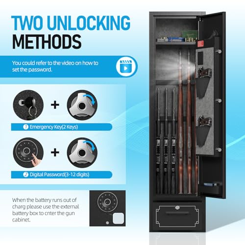 6 Gun Safe with Drawer J8223