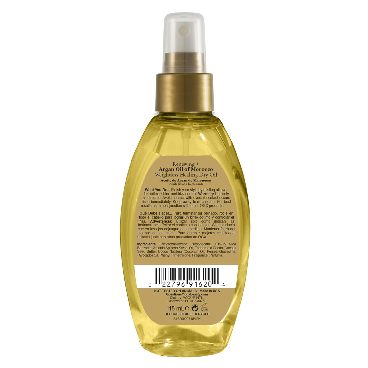 Weightless Healing Dry Oil Spray, 4 Fl Oz Y50172