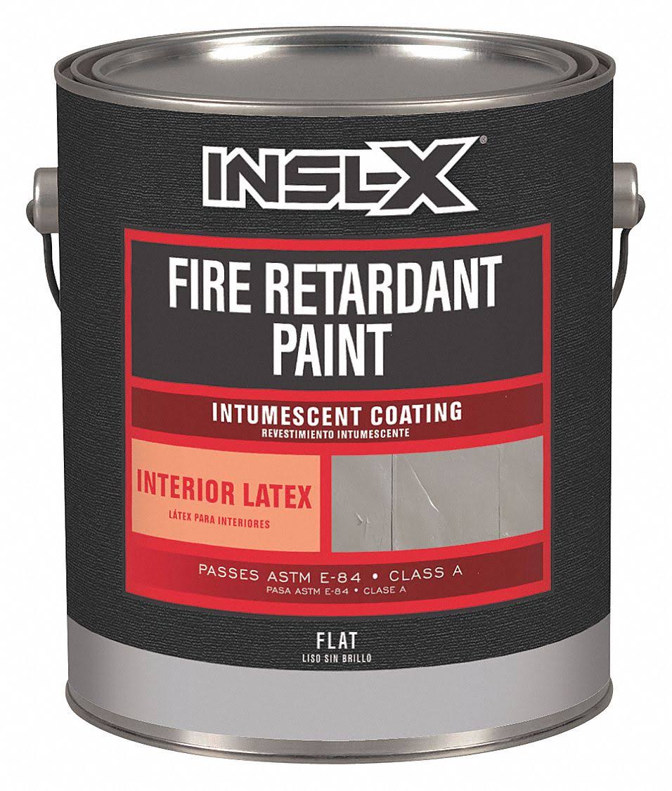 Fire Retardant Paint Flat White Latex Intumescent Coating 5 Gal G2559