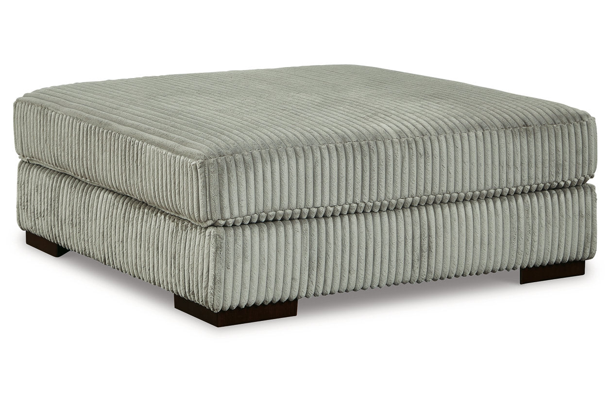Oversized Gray Fabric Accent Ottoman M970