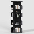 Black 4 Tier Rotating Wood Bookshelf O959