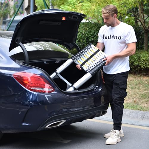 16.5 FT Aluminum Telescoping Ladder with 2 Triangle Stabilizers G9948